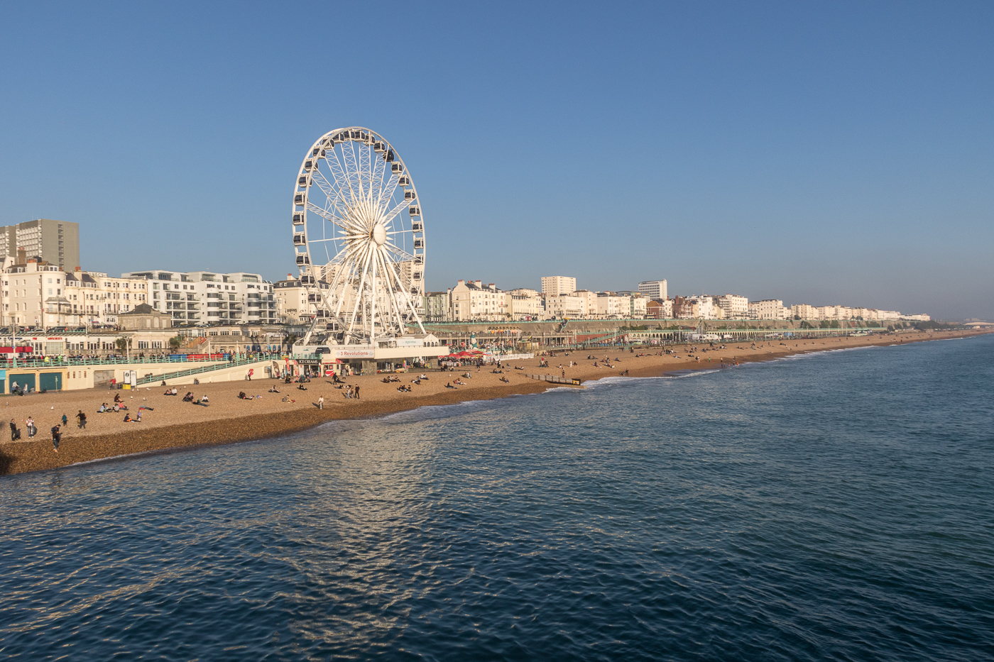 View of the Beach from the Pier, Brighton, England